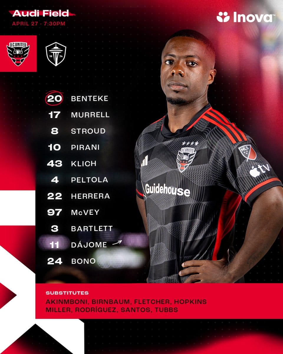 D.C. United vs. Sounders Gamethread