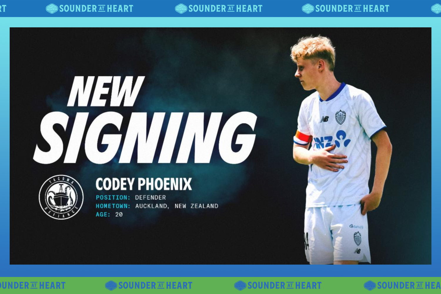 Tacoma Defiance signs New Zealand youth international